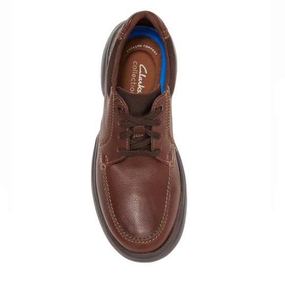 Clarks Mens Bradley Vibe Moc Toe Sneaker In Tan Tumble - New In Box -Reemoly - Picture 16 of 16